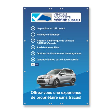 VOCS Affiches en coroplaste pour poteaux