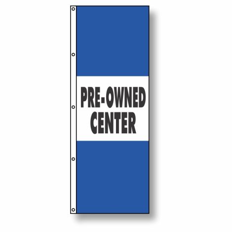 Pre-Owned Center Flag Blue 3.5' x 10'