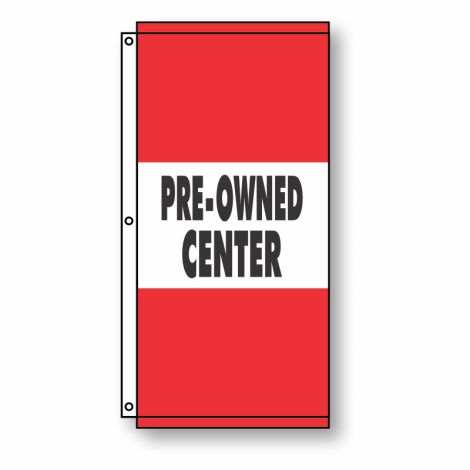 Pre-Owned Center Flag Red 3.5' x 7'