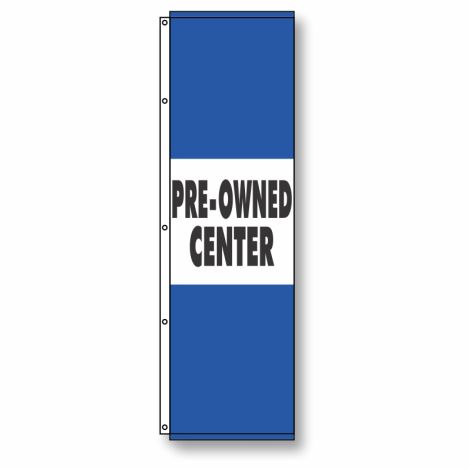 Pre-Owned Center Flag 4 1/2' x 14' blue