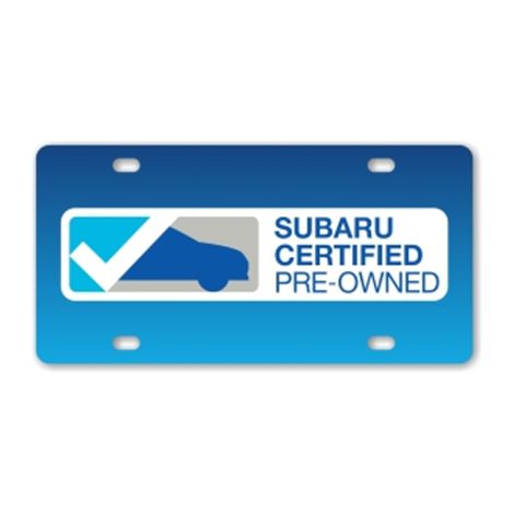 SCPO Subaru Certified Pre-owned Plate