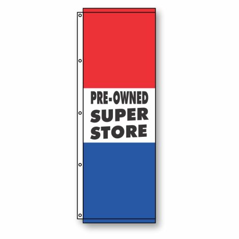 Pre-Owned Super Store Flag 3.5' x 10'