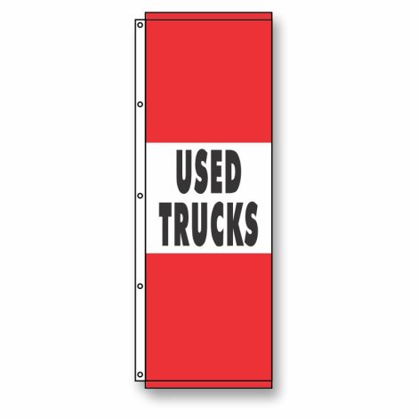 Used Trucks Flag Red