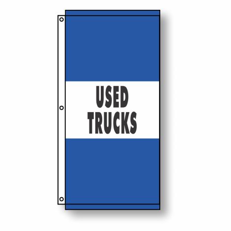 Used Trucks Flag Blue 3.5' x 7'