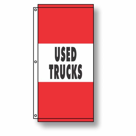 Used Trucks Flag Red 3.5' x 7'