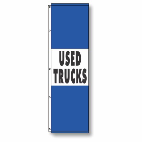 Used Trucks Flag 4 1/2' x 14' blue