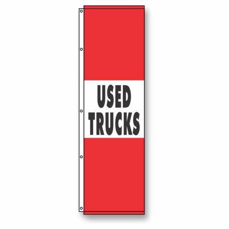 Used Trucks Flag 4 1/2' x 14' red