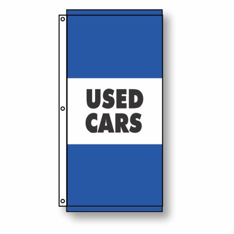 Used Cars Flag Blue 3.5' x 7'