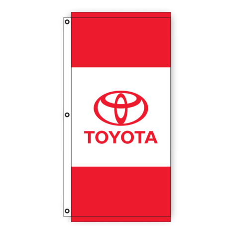 Tri-Panel Dealership Flag - Toyota (3.5' x 7')