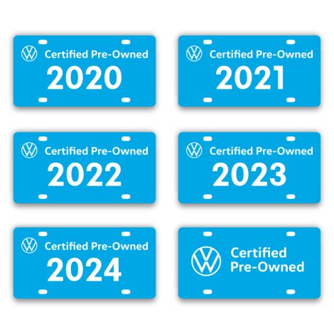 Volkswagen CPO Plate Signs