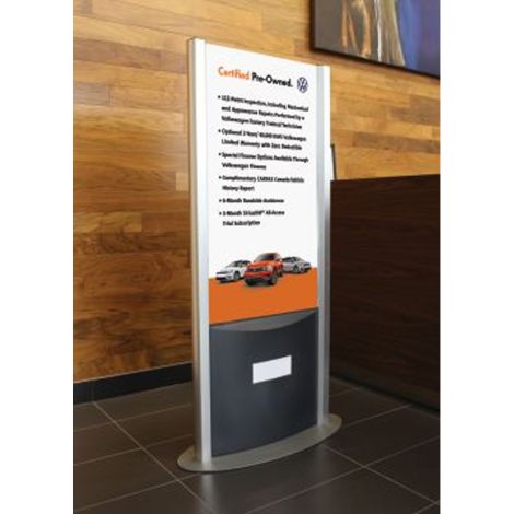 Volkswagen CPO Dual Sided Poster with Pedestal Stand