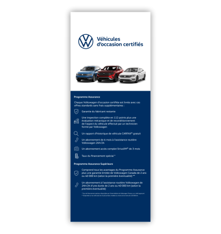 Bannières de Vinyle Durable Volkswagen certifiés