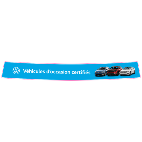 Vignettes de pare-brise Volkswagen certifiés avec des logo