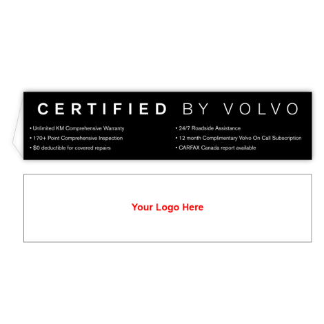 Certified by Volvo Internet Sign