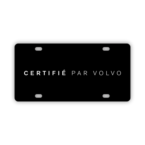Plaques Certifié par Volvo