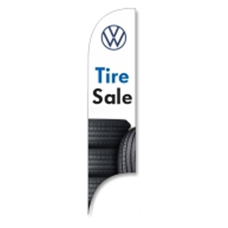 VW Original Blade Flag "Tire Sale"