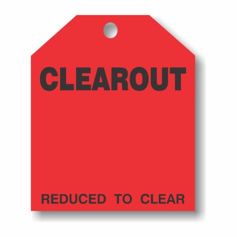Clearout - Fluorescent Red Rear-View Mirror Tags