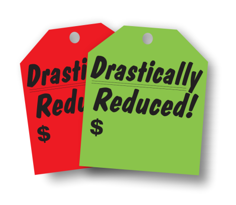 Drastically Reduced - Fluorescent Red or Green Rear-View Mirror Tags