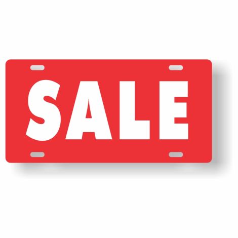 ABS Plastic Slogan Plate - SALE (Red)