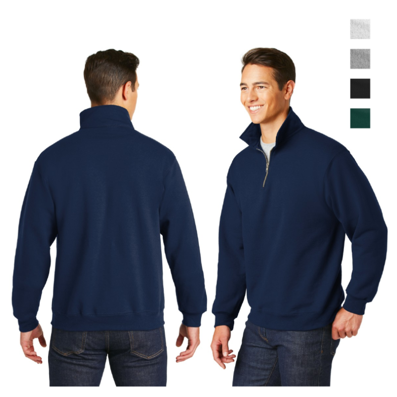 JERZEES 1/4-Zip Sweatshirt with Cadet Collar & Your Brand Logo