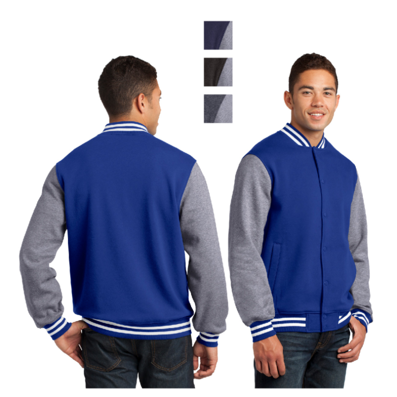 Sport tek letterman clearance jacket