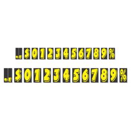 Sticky Back Number Decals. 10 Pack.