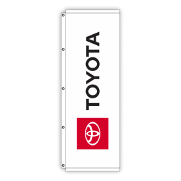 Digital Print Dealership Flags - Toyota Swoosh