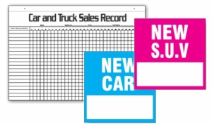 Monthly Sales Record Pad + Decals