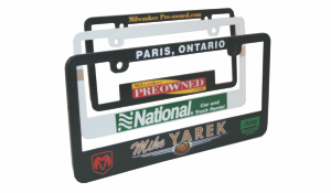 Screen Print Licence Plate Frames